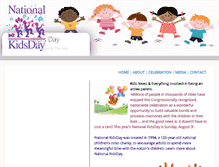 Tablet Screenshot of kidsday.net